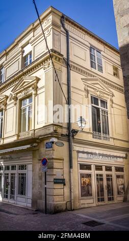 Place Pierre Lavabre à Béziers. La plus ancienne ville de France. Banque D'Images