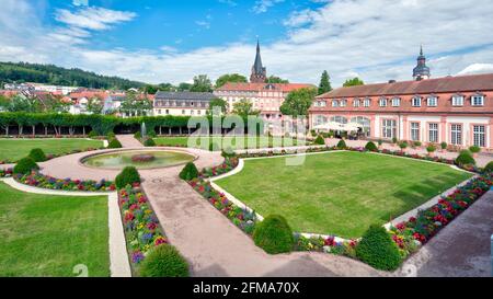 Parc du Château, jardin de plaisance, jardin, parc, orangerie, Façade de maison, Erbach, Odenwald, Hesssen, Allemagne, Europe Banque D'Images