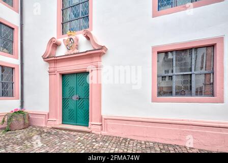 L'église de la ville, la façade de la maison, la façade, l'église, Erbach, Odenwald, Hesssen, Allemagne, Europe Banque D'Images