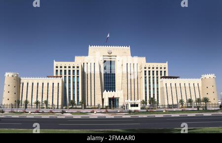 Ministère de l'intérieur du bâtiment à Doha, Qatar Banque D'Images