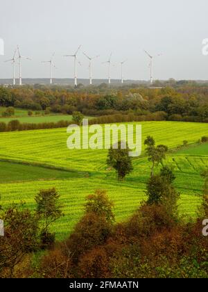 Dithmarschen, éolienne, Schleswig-Holstein, Allemagne Banque D'Images