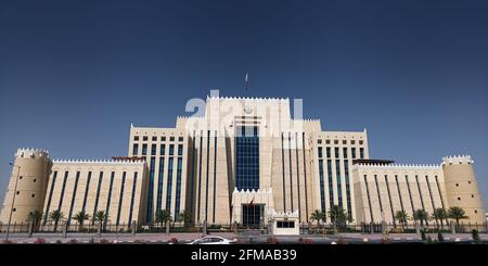 Ministère de l'intérieur du bâtiment à Doha, Qatar Banque D'Images