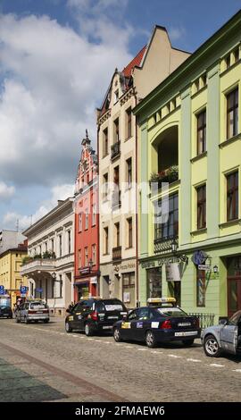 Nouvelle place du marché à Torun. Pologne Banque D'Images