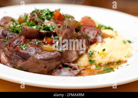 queue de veau osso buco Banque D'Images