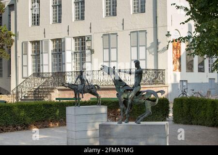 Quatre cavaliers de l'Apocalypse, Arentshof, Musée Arentshaus, Bruegge Banque D'Images