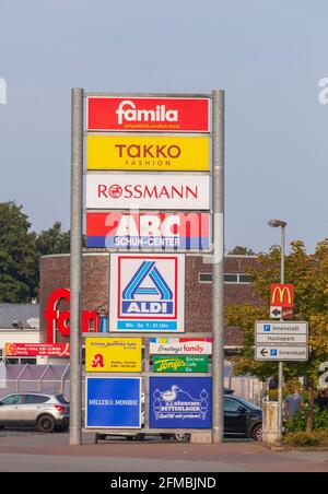 Centre commercial, Syke, Basse-Saxe, Allemagne, Europe Banque D'Images