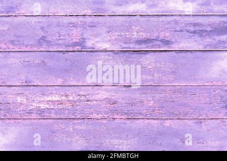 Arrière-plan en bois avec planches peintes en violet Banque D'Images