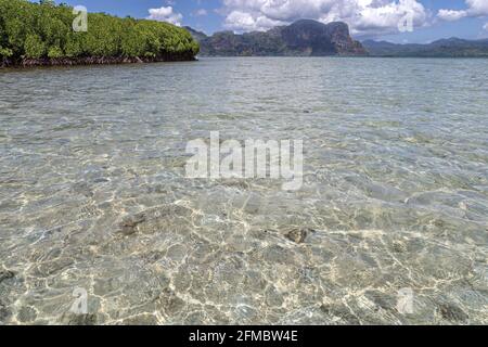 Île de Dibuluan, El Nido, Palawan, Baie de Baconit, Philippins Banque D'Images