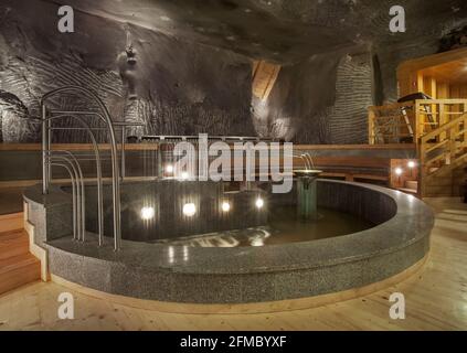 Wieliczka Health Resort à la mine de sel de Wieliczka. Pologne Banque D'Images