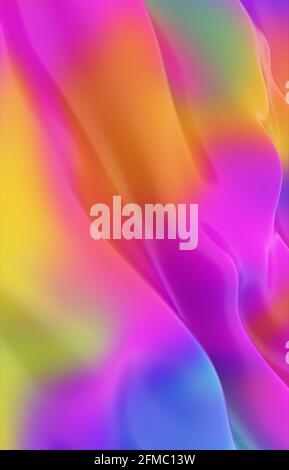 Arrière-plan abstrait coloré imitant la peinture liquide. rendu 3d Banque D'Images