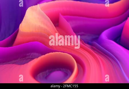 Arrière-plan abstrait coloré imitant la peinture liquide. rendu 3d Banque D'Images