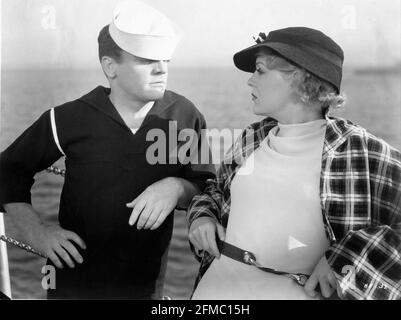 JAMES CAGNEY et GLORIA STUART sur U.S.S. L'ARIZONA vient ICI LE directeur DE LA MARINE 1934, LLOYD BACON Warner Bros. Banque D'Images