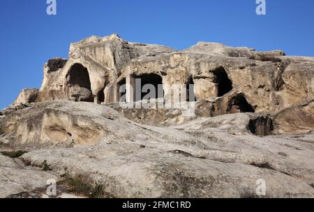 Uplistsikhe cave complexe (forteresse du Seigneur) près de Gori. La région de Shida Kartli. La Géorgie Banque D'Images