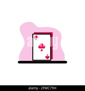 Icon Poker Vector Conceptual Design Illustration eps10 Illustration de Vecteur