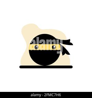 Ninja Icon expression Vector Illustration concept Design eps10 Illustration de Vecteur