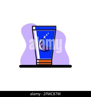 Night Lotion Conceptual Vector Icon Design Illustration eps10 Illustration de Vecteur