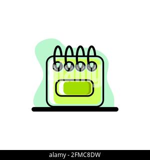 Icône du Bloc-notes conceptuel Vector Design Illustration eps10 idéal pour tous objectifs Illustration de Vecteur