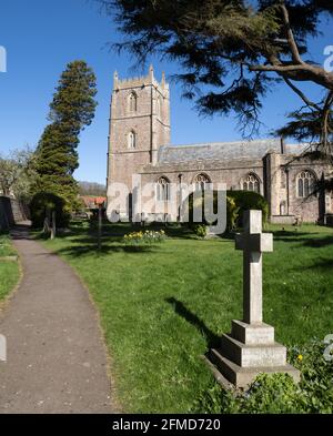 Église All Saints à long Ashton, Somerset, Royaume-Uni Banque D'Images