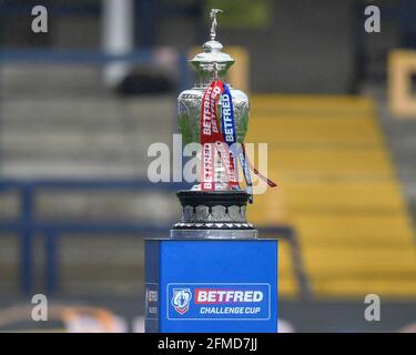 Leeds, Royaume-Uni. 07e mai 2021. La coupe du défi est sur le terrain avant le lancement à Leeds, au Royaume-Uni, le 5/7/2021. (Photo de Craig Thomas/News Images/Sipa USA) crédit: SIPA USA/Alay Live News Banque D'Images