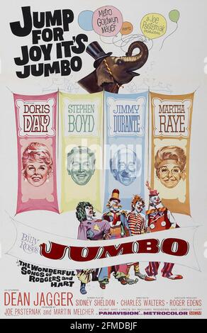 LE film JUMBO MGM 1962 DE BILLY ROSE avec Doris Day and Jimmy Durante Banque D'Images