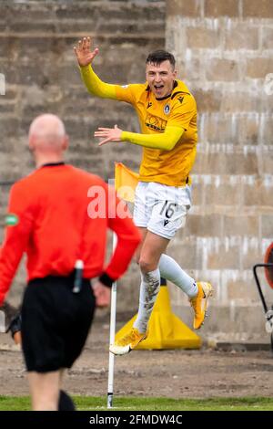 Elgin, Royaume-Uni. 08 mai 2021. 8 mai 2021. Il s'agit du match de la Ligue écossaise deux entre Elgin City et Edinburgh City. 16 Édimbourg, Josh Campbell célèbre son but. Credit: JASPERIMAGE / Alamy Live News Banque D'Images