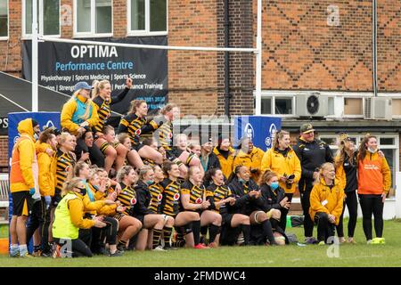 Londres, Royaume-Uni. 08 mai 2021. Wasps Ladies après le match Allianz Premier 15s entre Wasps FC Ladies et Bristol Bears Women à Twyford Avenue à Londres, en Angleterre. Crédit: SPP Sport presse photo. /Alamy Live News Banque D'Images