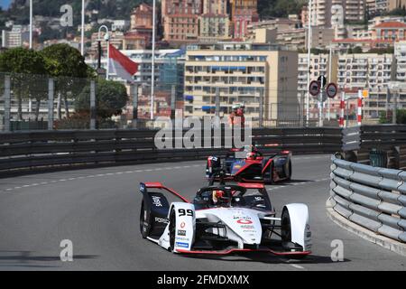 99 Wehrlein Pascal (ger), TAG Heuer Porsche Formula E Team, Porsche 99X Electric, action pendant l'ePrix de Monaco 2021, 4ème réunion du Championnat du monde de Formule E 2020-21, sur le circuit de Monaco le 8 mai, à Monaco - photo Grégory Lenmand / DPPI Banque D'Images