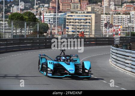 10 Bird Sam (gbr), Jaguar Racing, Jaguar I-Type 5, action pendant l'ePrix de Monaco 2021, 4e rencontre du Championnat du monde de Formule E 2020-21, sur le circuit de Monaco le 8 mai, à Monaco - photo Grégory Lenmand / DPPI Banque D'Images