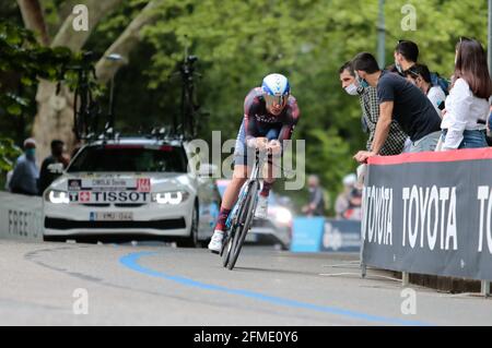 CIMOLAI Davide ITA (NATION EN DÉMARRAGE) pendant le Tour d'Italie, Giro d'Italia 2021, étape 1, essai individuel (ITT) Turin - Turin (8,6 km) le 8 mai 2021 en Italie - photo Nderim Kacili / DPPI Banque D'Images