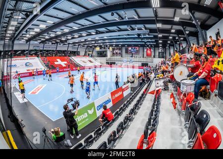 Guemlingen, Suisse. 08 mai 2021. 8 mai 2021, Guemlingen, Mobiliar Arena, Cup final men: HC Kriens-Luzern - Kadetten Schaffhausen, Mobiliar Arena (Suisse/Croatie OUT) Credit: SPP Sport Press photo. /Alamy Live News Banque D'Images