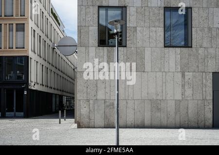 Lors d'une promenade dans le centre communautaire juif et le musée juif de Munich. Banque D'Images