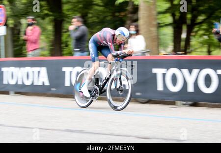 MARTIN Daniel IRL (NATION EN DÉMARRAGE) pendant le Tour d'Italie, Giro d'Italia 2021, étape 1, essai individuel (ITT) Turin - Turin (8,6 km) le 8 mai 2021 en Italie - photo Nderim Kacili / DPPI Banque D'Images