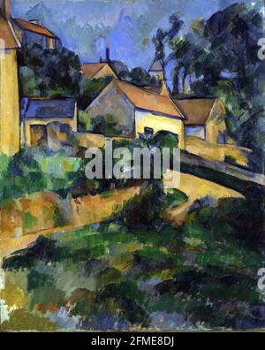 Paul Cézanne. (Français, 1839-1906). Route tournante à Montgeroult. 1898. Huile sur toile. Banque D'Images