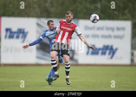 Exeter, Royaume-Uni. 08 mai 2021. Pierce Sweeney d'Exeter City pendant le match Sky Bet League 2 entre Exeter City et Barrow au St James' Park, Exeter, Angleterre, le 8 mai 2021. Photo de Dave Peters. Crédit : Prime Media Images/Alamy Live News Banque D'Images