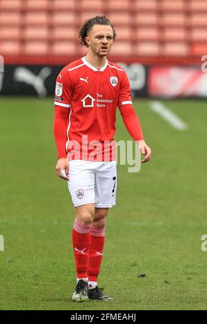 Barnsley, Royaume-Uni. 08 mai 2021. Jordan Williams #2 de Barnsley pendant le match à Barnsley, Royaume-Uni le 5/8/2021. (Photo de Mark Cosgrove/News Images/Sipa USA) crédit: SIPA USA/Alay Live News Banque D'Images