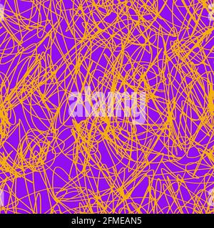 Motif abstrait sans couture à la main Illustration de Vecteur