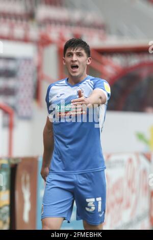 Exeter, Royaume-Uni. 08 mai 2021. Bobby Thomas de Barrow lors du match Sky Bet League 2 entre Exeter City et Barrow au St James' Park, Exeter, Angleterre, le 8 mai 2021. Photo de Dave Peters. Crédit : Prime Media Images/Alamy Live News Banque D'Images