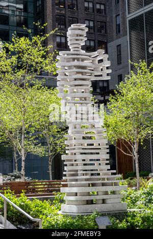 Statue, « The Guardians: Hero », New York, États-Unis Banque D'Images