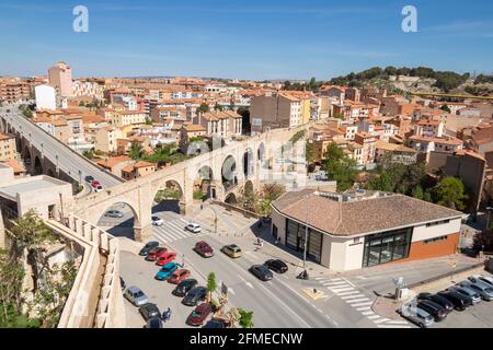 Aqueduc de los Arcos à Teruel, Espagne Banque D'Images