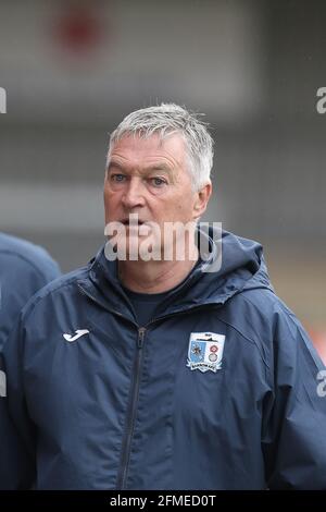 Exeter, Royaume-Uni. 08 mai 2021. Rob Kelly gérant de Barrow pendant le match Sky Bet League 2 entre Exeter City et Barrow au parc St James' Park, Exeter, Angleterre, le 8 mai 2021. Photo de Dave Peters. Crédit : Prime Media Images/Alamy Live News Banque D'Images