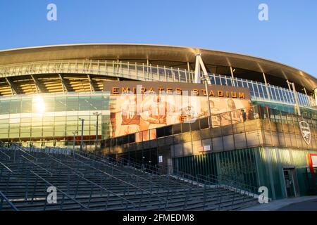 HIGHBURY, LONDRES, ANGLETERRE- 6 mai 2021 : stade de football Arsenal Emirates à Londres Banque D'Images