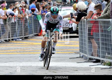 Cesare Benedetti cycliste de la Bora Hansgrohe, au début de la première étape du Giro d'Italia 104 à Turin (TO). Turin, Italie. 08 mai 2021. (Photo par Vincenzo Izzo/Sipa USA) crédit: SIPA USA/Alay Live News Banque D'Images