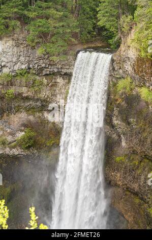 Chutes Brandywine au parc provincial Brandywine Falls, près de Whistler, C.-B., Canada. Banque D'Images