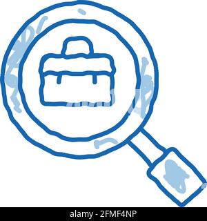 Valise à Port d'emploi Vector Illustration de Vecteur