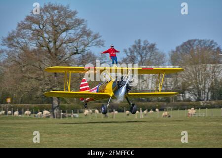 Avion à l'aérodrome de Headcorn Banque D'Images