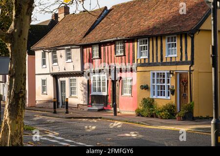 Castle Street, Saffron Walden Essex, Angleterre Banque D'Images