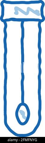 Illustration représentant une fiole avec cotonnière en forme de cotton Swab Illustration de Vecteur