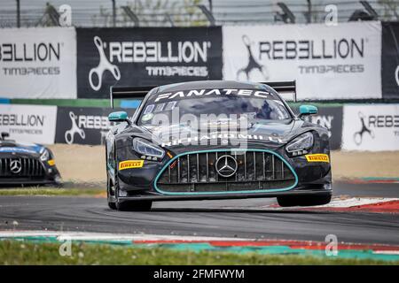 20 Pierburg Valentin (ger), Baumann Dominik (aut), SPS Automotive Performance, Mercedes-AMG GT3, action lors de la 2ème série du Fanatec GT World Challenge Europe 2021 Powered by AWS, du 6 au 9 mai 2021 sur le circuit de Nevers Magny-cours, Magny-cours, France - photo Paulo Maria / DPPI Banque D'Images