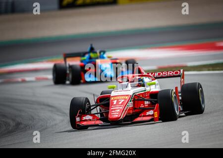 17 BEGANOVIC Dino, Prema Powerteam, action lors de la 2ème partie du Championnat régional d'Europe de Formule 2021 par Alpine du 07 au 10 mai 2021 sur le circuit de Barcelone-Catalunya, à Montmelo, près de Barcelone, Espagne - photo Antonin Vincent / DPPI Banque D'Images