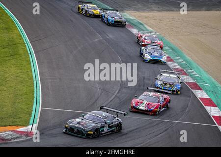 20 Pierburg Valentin (ger), Baumann Dominik (aut), SPS Automotive Performance, Mercedes-AMG GT3, action lors de la 2ème série du Fanatec GT World Challenge Europe 2021 Powered by AWS, du 6 au 9 mai 2021 sur le circuit de Nevers Magny-cours, Magny-cours, France - photo Paulo Maria / DPPI / LiveMedia Banque D'Images